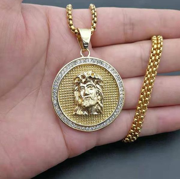 pendant necklaces hip hop iced out rhinestone jesus piece neck pendants gold color stainless steel chain for men christian jewelry, Silver
pendant necklaces hip hop iced out rhinestone jesus piece neck pendants gold color stainless steel chain for men christian jewelry, Silver