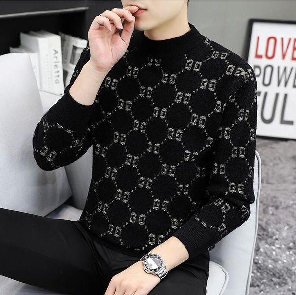 korean turtleneck slim thicken plus velvet sweater man winter knitted pullovers casual fleece lined warm knitwear, White;black
korean turtleneck slim thicken plus velvet sweater man winter knitted pullovers casual fleece lined warm knitwear, White;black