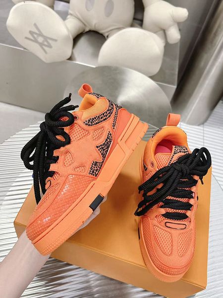 men women casual skate shoes monograms double laces flower mesh calf leather suede outsole winter sneaker r luxurys fashion ladies sports sh, Black
men women casual skate shoes monograms double laces flower mesh calf leather suede outsole winter sneaker r luxurys fashion ladies sports sh, Black