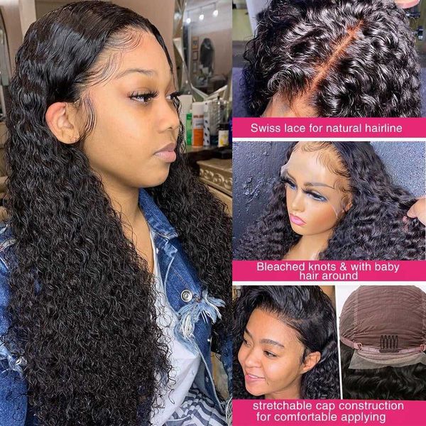 fashion lace wigs deep wave front for black woman 30 inch hd pre plucked loose wavy curly 13x4 closure frontal human hair 221212, Black;brown
fashion lace wigs deep wave front for black woman 30 inch hd pre plucked loose wavy curly 13x4 closure frontal human hair 221212, Black;brown