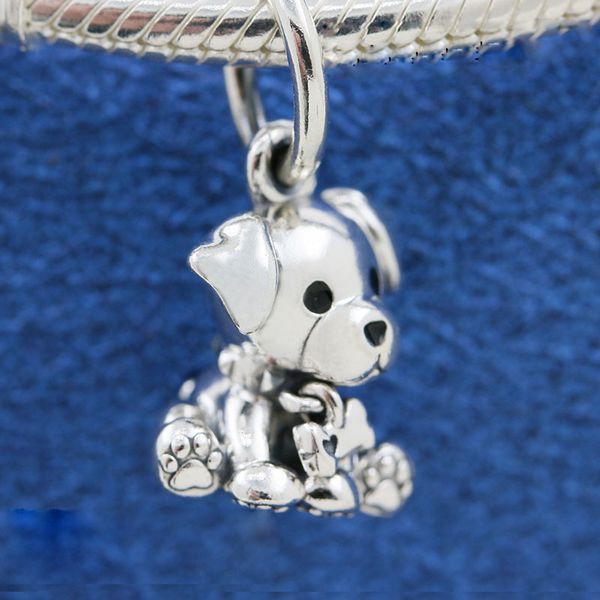 925 sterling silver labrador puppy dog dangle charm bead fits european pandora style jewelry charm bracelets, Black
925 sterling silver labrador puppy dog dangle charm bead fits european pandora style jewelry charm bracelets, Black