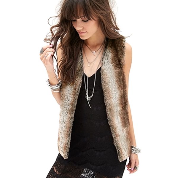 autumn/winter imitation fur short women's europe and america plus size fur vest, Black
autumn/winter imitation fur short women's europe and america plus size fur vest, Black