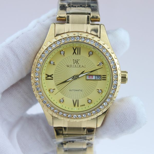 mens watch luxury fashion women's watch bezel full drill double calendar waterproof stainless steel business luxury watches, Slivery;golden
mens watch luxury fashion women's watch bezel full drill double calendar waterproof stainless steel business luxury watches, Slivery;golden