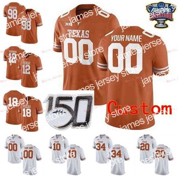 american college football wear nik1 stitched custom 2 mykkele thompson 2 roschon johnson 20 earl campbell 21 whittington texas longhorns col, Black
american college football wear nik1 stitched custom 2 mykkele thompson 2 roschon johnson 20 earl campbell 21 whittington texas longhorns col, Black