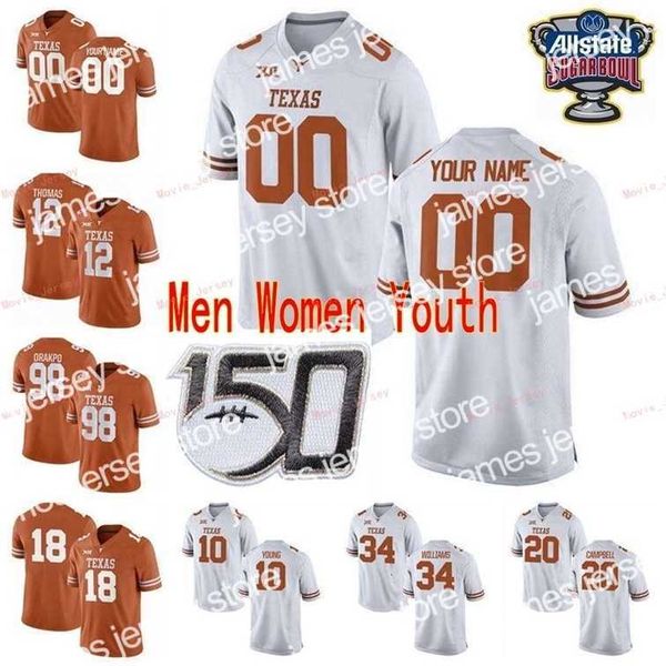 american college football wear nik1 stitched custom 34 ricky williams 40 ayodele adeoye 46 joseph ossai 46 malik jefferson texas longhorns c, Black
american college football wear nik1 stitched custom 34 ricky williams 40 ayodele adeoye 46 joseph ossai 46 malik jefferson texas longhorns c, Black