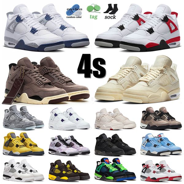 4s sail basketball shoes jumpman 4 og sneakers midnight navy red cement violet ore kaws grey purple metallic canvas black cat university blu, White;red
4s sail basketball shoes jumpman 4 og sneakers midnight navy red cement violet ore kaws grey purple metallic canvas black cat university blu, White;red