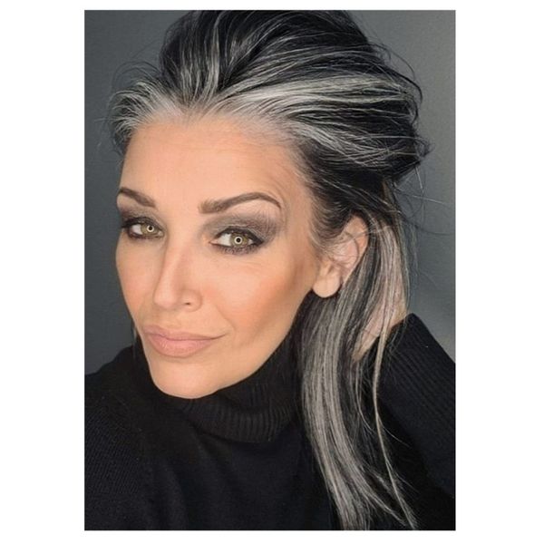 stunning salt pepper silver grey afro puffs ponytail wraps straight gray pony tail hairpiece with drawstring clip in 120g, Black
stunning salt pepper silver grey afro puffs ponytail wraps straight gray pony tail hairpiece with drawstring clip in 120g, Black