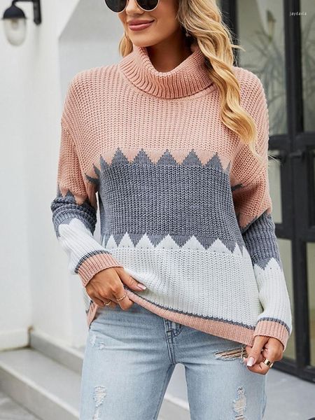 new fashion women's sweaters women's colorblock pullover weater lapel turtleneck women 2022 autumn winter casual warm knitted swea, White;black
new fashion women's sweaters women's colorblock pullover weater lapel turtleneck women 2022 autumn winter casual warm knitted swea, White;black