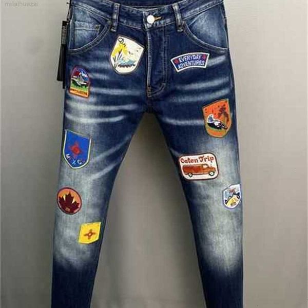 men's jeans 2022 fw 23ss luxury brand designer d2 men denim dsquare embroidery pants fashion holes trousers mens clothing us size 28-38, Blue
men's jeans 2022 fw 23ss luxury brand designer d2 men denim dsquare embroidery pants fashion holes trousers mens clothing us size 28-38, Blue