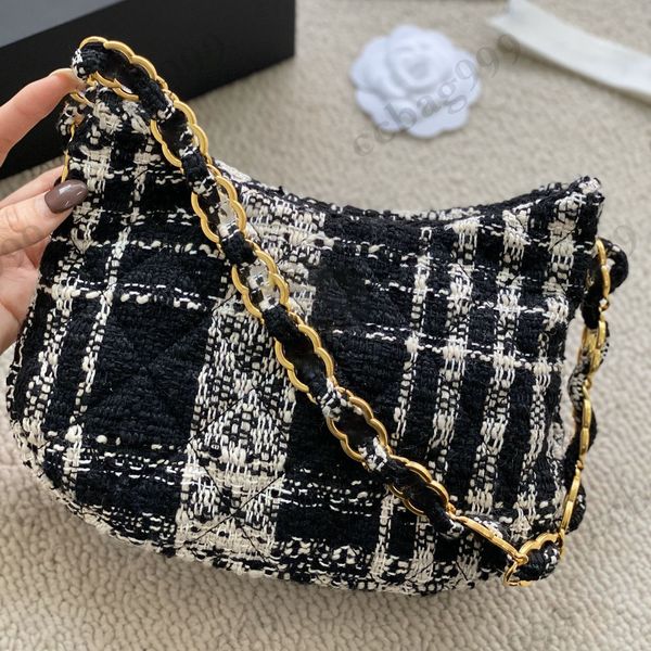 womens woolen quilted hobo designer bags totes metal hardware chain handle underarm two-tone tweed luxury handbags shoulder large capacity w
womens woolen quilted hobo designer bags totes metal hardware chain handle underarm two-tone tweed luxury handbags shoulder large capacity w