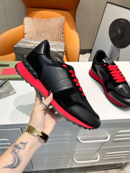 designer camouflage sneaker womens mens rivet shoes studded flats mesh camo suede leather casual trainers rock valentinoe''valenti, Black
designer camouflage sneaker womens mens rivet shoes studded flats mesh camo suede leather casual trainers rock valentinoe''valenti, Black