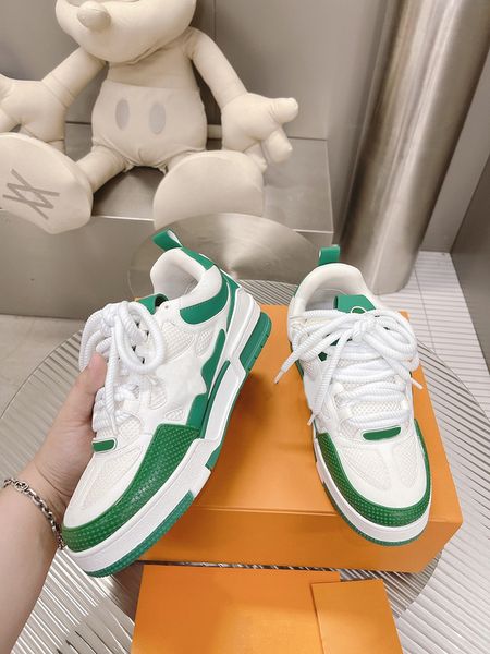 2022 men women casual skate shoes monograms double laces flower mesh calf leather suede outsole winter sneaker designer luxurys fashion ladi, Black
2022 men women casual skate shoes monograms double laces flower mesh calf leather suede outsole winter sneaker designer luxurys fashion ladi, Black