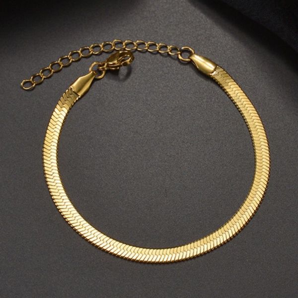 304 stainless steel flat snake bone chain bracelet designer bracelets for women chains man charm cjewelers mens stone men bangle tennis brac, Golden;silver
304 stainless steel flat snake bone chain bracelet designer bracelets for women chains man charm cjewelers mens stone men bangle tennis brac, Golden;silver