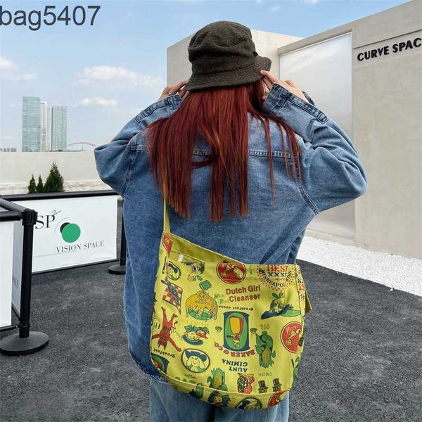 2023 new hand bag factory 80% wholesale and retail american printed canvas bag girl's large capacity crossbody student street shoulder
2023 new hand bag factory 80% wholesale and retail american printed canvas bag girl's large capacity crossbody student street shoulder