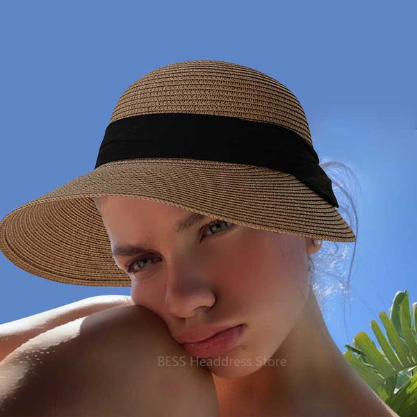 beanie/skull caps women summer visors hat foldable sun cap wide large brim beach straw hats chapeau lady beach uv protection caps chapeu fem, Blue;gray
beanie/skull caps women summer visors hat foldable sun cap wide large brim beach straw hats chapeau lady beach uv protection caps chapeu fem, Blue;gray