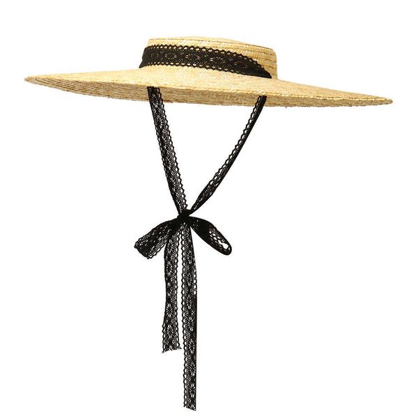 beanie/skull caps 2022 vintage large brim straw hat for women flat summer beach cap shallow crown boater sun hats ribbon tie wicker hat t221, Blue;gray
beanie/skull caps 2022 vintage large brim straw hat for women flat summer beach cap shallow crown boater sun hats ribbon tie wicker hat t221, Blue;gray