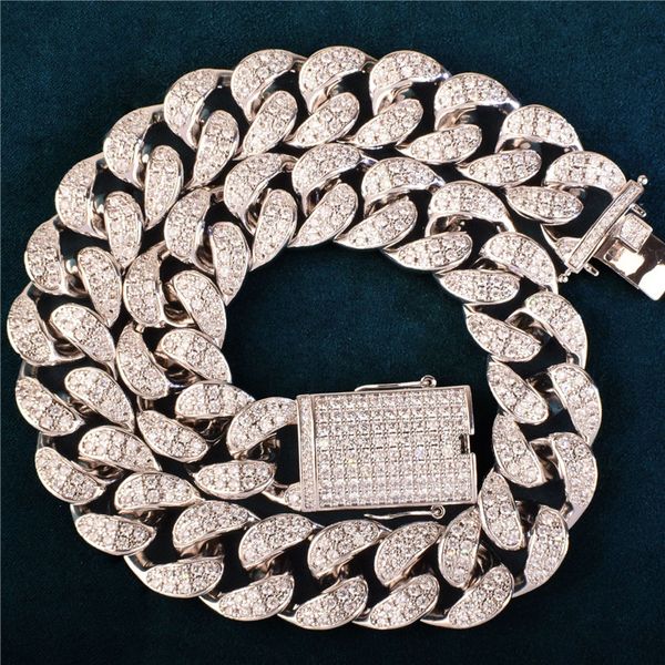 new trendy 20mm 16inch -24inch 18k gold plated bling cz cuban chain necklace punk hiphop rapper jewelry, Silver
new trendy 20mm 16inch -24inch 18k gold plated bling cz cuban chain necklace punk hiphop rapper jewelry, Silver
