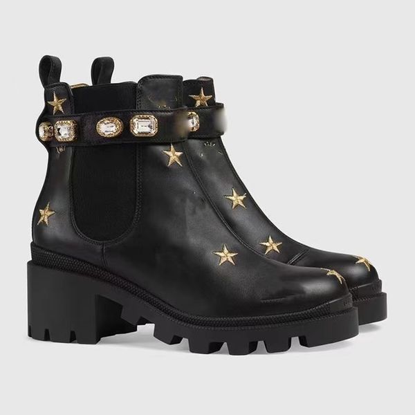 short boots 100% cowhide belt buckle metal women shoes classic thick heels leather designer shoe high heeled fashion diamond lady boot large, Black
short boots 100% cowhide belt buckle metal women shoes classic thick heels leather designer shoe high heeled fashion diamond lady boot large, Black