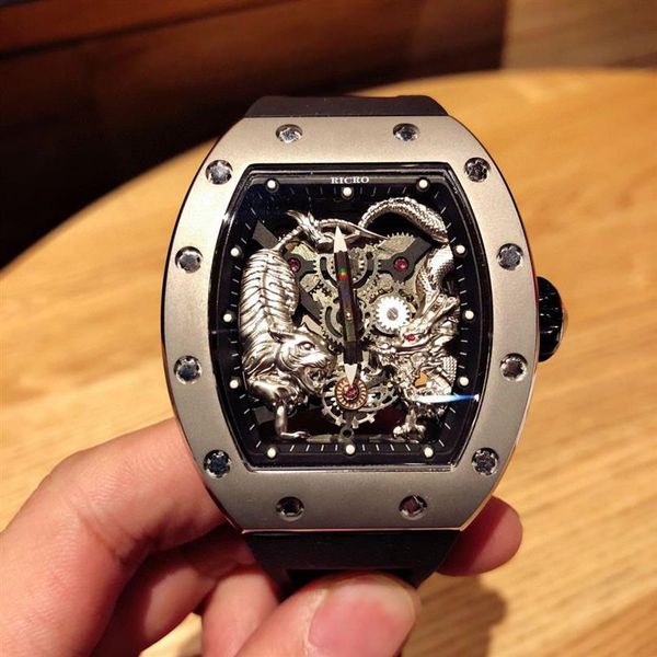 luxury watch the latest dragon and tiger fighting wind imported original mechanical movement original discount rubber belt si1750, Slivery;brown
luxury watch the latest dragon and tiger fighting wind imported original mechanical movement original discount rubber belt si1750, Slivery;brown