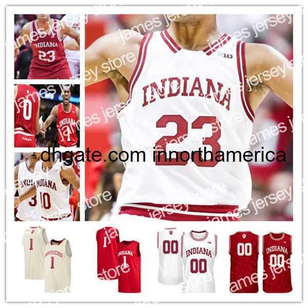 Image of College Basketball Wears Custom Basketball Hoosiers Jerseys Victor Oladipo Thomas Trayce Jackson-davis Race Thompson Xavier Johnson