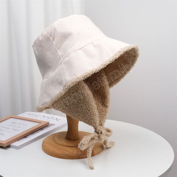women's winter lamb wool hat double-sided ear protection keep warm bucket hat female solid outdoor windproof fisherman cap, Blue;gray
women's winter lamb wool hat double-sided ear protection keep warm bucket hat female solid outdoor windproof fisherman cap, Blue;gray