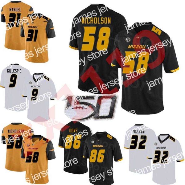 american college football wear ncaa missouri tigers 86 tauskie dove jersey football college 32 nick bolton 11 devin nicholson 3 martez manue, Black
american college football wear ncaa missouri tigers 86 tauskie dove jersey football college 32 nick bolton 11 devin nicholson 3 martez manue, Black
