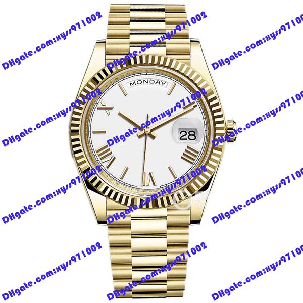 high-quality men's watch 2813 automatic mechanical watch 228238 40mm white roman dial stainless steel wristwatch calendar display 22823, Slivery;brown
high-quality men's watch 2813 automatic mechanical watch 228238 40mm white roman dial stainless steel wristwatch calendar display 22823, Slivery;brown