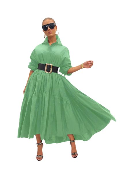 women casual dresses loose pleated long sleeve party cocktail dress button down shirt a-line dress plus size, Black;gray
women casual dresses loose pleated long sleeve party cocktail dress button down shirt a-line dress plus size, Black;gray
