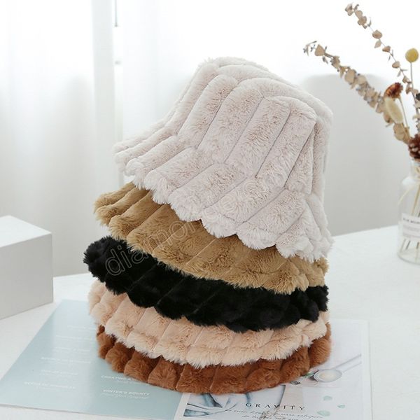 fashion faux fur bucket hat women autumn winter thicken warm plush cap female outdoor stripe solid color fisherman hats, Blue;gray
fashion faux fur bucket hat women autumn winter thicken warm plush cap female outdoor stripe solid color fisherman hats, Blue;gray