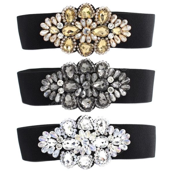 female flower rhinestone elastic waistband tight black belt for women waist cinch band dress overcoat clothing accessories
female flower rhinestone elastic waistband tight black belt for women waist cinch band dress overcoat clothing accessories