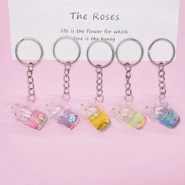 fashion cute mini luminous milk bubble tea cup keychain for women men creative bag car pendant key ring female jewelry gift, Silver
fashion cute mini luminous milk bubble tea cup keychain for women men creative bag car pendant key ring female jewelry gift, Silver