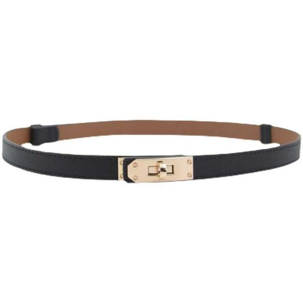 h home designer leather belt new buckle thin belt women's decorative dress suit trouser versatile fashion waist small, Slivery;black
h home designer leather belt new buckle thin belt women's decorative dress suit trouser versatile fashion waist small, Slivery;black