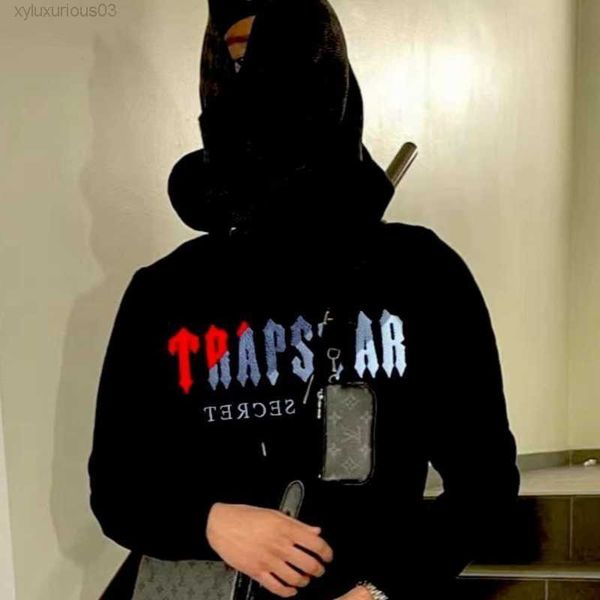 designer men's suit trapstar embroidered hoodie pants american hip hop loose os hooded sweater sports sweatpants two-piece set ins, Black
designer men's suit trapstar embroidered hoodie pants american hip hop loose os hooded sweater sports sweatpants two-piece set ins, Black