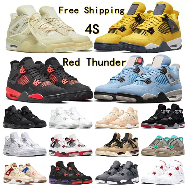 2023 jordns 4 4s jumpman basketball shoes university blue white oreo red thunder shimmer metallic purple black cat taupe haze men size 36-47
2023 jordns 4 4s jumpman basketball shoes university blue white oreo red thunder shimmer metallic purple black cat taupe haze men size 36-47