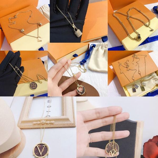 20style fashion letter designer necklace jewelry pendant stainless steel crystal faux leather 18k gold plated love necklaces womens party we, Silver
20style fashion letter designer necklace jewelry pendant stainless steel crystal faux leather 18k gold plated love necklaces womens party we, Silver