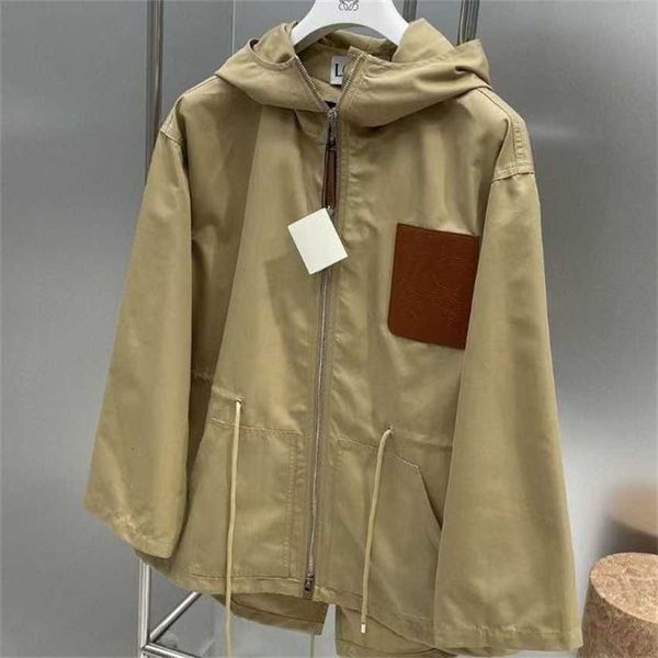 autumn new coat loe british loose drawstring waistband design totem leather label zipper hooded short cape windbreaker womens coats for wint, Black
autumn new coat loe british loose drawstring waistband design totem leather label zipper hooded short cape windbreaker womens coats for wint, Black