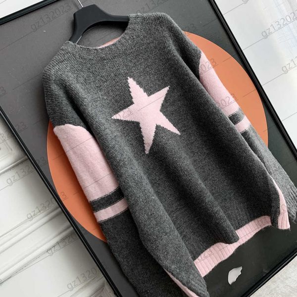 womens sweaters contrast color five-pointed star stripe decoration knit sweater classic round neck off shoulder design long sleeves knitwear, White;black
womens sweaters contrast color five-pointed star stripe decoration knit sweater classic round neck off shoulder design long sleeves knitwear, White;black