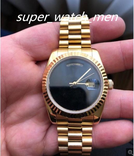 luxury watch classic new men daydate 41mm 18k gold silver black watch automatic mechanical stainless steel sapphire sport limited wristwatch, Slivery;brown
luxury watch classic new men daydate 41mm 18k gold silver black watch automatic mechanical stainless steel sapphire sport limited wristwatch, Slivery;brown