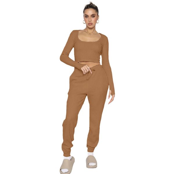 workout women two piece pants sets long sleeve crop ribbed high waist leggings, White
workout women two piece pants sets long sleeve crop ribbed high waist leggings, White