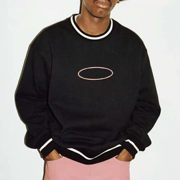 22fw box letters embroidery jointly signed sweatshirt men's women street long sleeve autumn winter stripe timberland crewneck pullover, Black
22fw box letters embroidery jointly signed sweatshirt men's women street long sleeve autumn winter stripe timberland crewneck pullover, Black