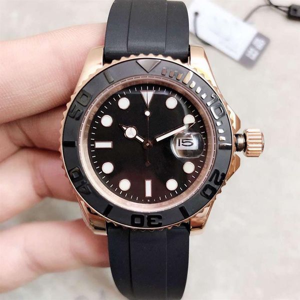 st9 everose gold watches 40mm automatic mechanical men watch black dial rotatable bezel master rubber strap mens wristwatches217u, Slivery;brown
st9 everose gold watches 40mm automatic mechanical men watch black dial rotatable bezel master rubber strap mens wristwatches217u, Slivery;brown