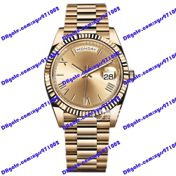 highquality men's watch 2813 automatic mechanical watch m228238 40mm gold rome dial stainless steel wristwatch calendar display 228239, Slivery;brown
highquality men's watch 2813 automatic mechanical watch m228238 40mm gold rome dial stainless steel wristwatch calendar display 228239, Slivery;brown