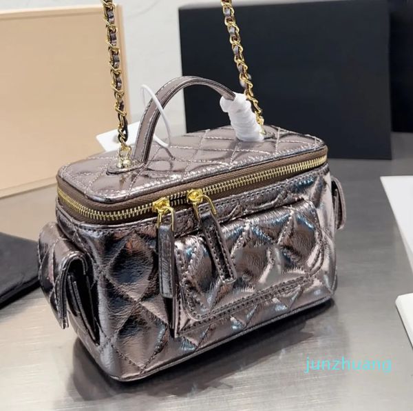 bags handle women vanity with mirror oily wax lambskin quilted cosmetic bag handbags classic mini multi pockets purse designer luxury crossb
bags handle women vanity with mirror oily wax lambskin quilted cosmetic bag handbags classic mini multi pockets purse designer luxury crossb