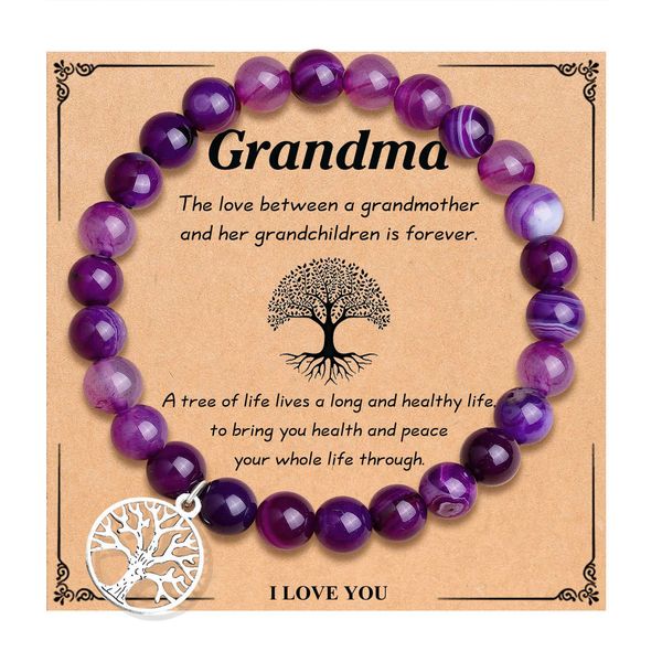 natural stone healing bracelet for women life tree card christmas gift turquoise lapis lazuli purple agate beaded bracelets, Black
natural stone healing bracelet for women life tree card christmas gift turquoise lapis lazuli purple agate beaded bracelets, Black