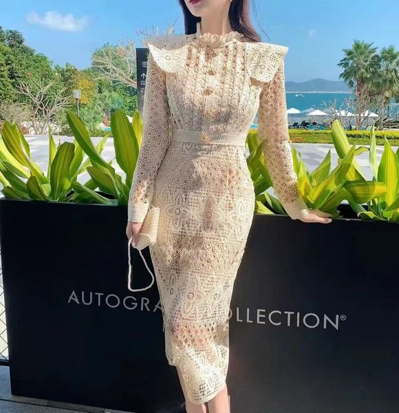 summer party party fashion womens oneck long sleeve crochet lace cutout slim waist midi pencil skirt, Black;gray
summer party party fashion womens oneck long sleeve crochet lace cutout slim waist midi pencil skirt, Black;gray