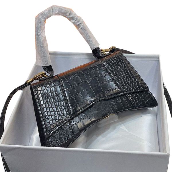 designer hourglass shoulder bag womens luxury black white glossy crocodile embossed cow leather small handbag
designer hourglass shoulder bag womens luxury black white glossy crocodile embossed cow leather small handbag