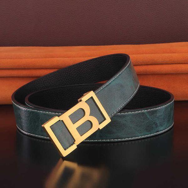 belts color green blue gray designer steel buckle belt men fashion casual waist strap for male b letter ceinture homme 1216, Black;brown
belts color green blue gray designer steel buckle belt men fashion casual waist strap for male b letter ceinture homme 1216, Black;brown