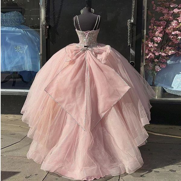 sparkly pink quinceanera dress for sweet 16 girls sequined beads bow sleeveless birthday prom dress 15 vestidos de fiesta, Blue;red
sparkly pink quinceanera dress for sweet 16 girls sequined beads bow sleeveless birthday prom dress 15 vestidos de fiesta, Blue;red