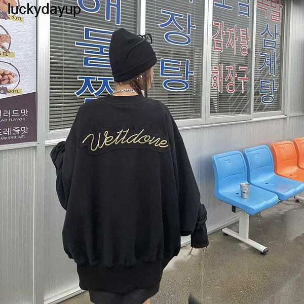 women's hoodies designer sweatshirts autumn pullover male we11done embroidery crew neck sweater fashion brand hoodie, Black
women's hoodies designer sweatshirts autumn pullover male we11done embroidery crew neck sweater fashion brand hoodie, Black