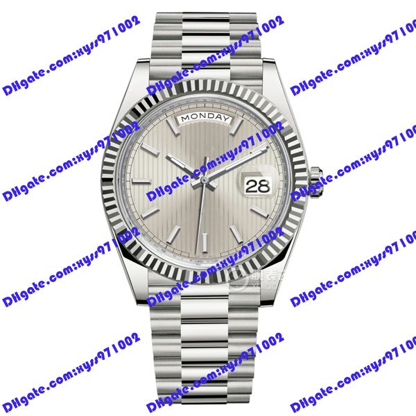 high-quality men's watch 2813 automatic mechanical watch 228238 40mm silver straight dial stainless steel wristwatch calendar 228235 wa, Slivery;brown
high-quality men's watch 2813 automatic mechanical watch 228238 40mm silver straight dial stainless steel wristwatch calendar 228235 wa, Slivery;brown